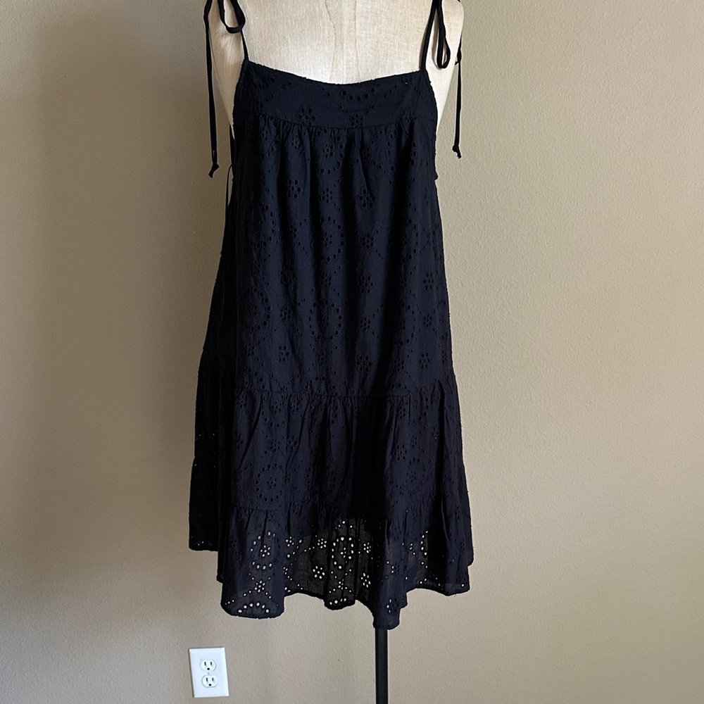 Black Eyelet Dress
